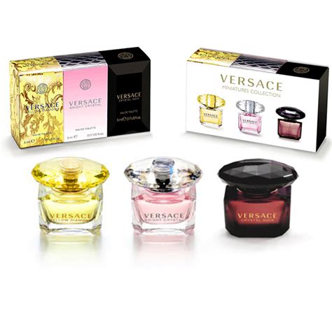 versace blikjes miniatuur|versace mini gift set.